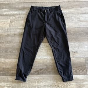 Primo Jogger Golf Pants Men 30 Short (30x26) Black Ankle Zip Activewear *FLAW